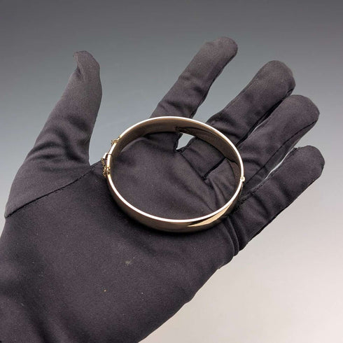 Pulsera vintage de oro laminado de 9 quilates