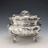 Early 20th century German antique 800 silver floral decoration large box 372g