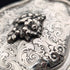 Early 20th century German antique 800 silver floral decoration large box 372g