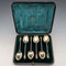 Juego de 6 cucharillas de té de plata de ley, antiguas inglesas, de 1891, diseño de apóstoles, peso total 50 g, en estuche, por George Unite