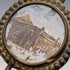 Soporte para reloj de bolsillo y bandeja de accesorios de bronce ormolu y cristal antiguo