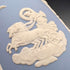 英国复古Wedgwood贾斯珀陶器单支花瓶,淡蓝色