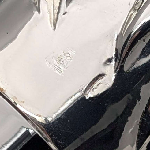 【Nuevo】Bastón con mango de cabeza de loro, hecho en Italia, plata esterlina, eje de 94 cm