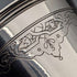 Vaso de plata 800 antigua alemana, hacia 1900, 146 g, David Kugelmann