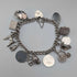 1962 British Vintage Sterling Silver Charm Bracelet 48g Padlock Clasp WJS