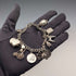 1962 British Vintage Sterling Silver Charm Bracelet 48g Padlock Clasp WJS