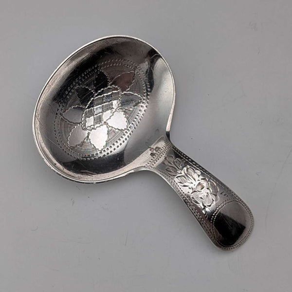 1910年 英国古董 纯银制 小型茶叶匙 11克 W S Savage