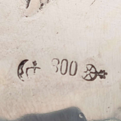 1900年頃 ドイツアンティーク 800シルバー製 2ハンドルボウル 140g