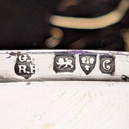Joyero de plata esterlina antigua británica de 1903, 111 g, George Nathan & Ridley Hayes