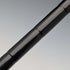 1920s British antique black shaft curved handle pure silver decorated walking stick 91cm