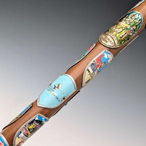 英国复古 欧洲环游 弯柄 旅游手杖 棕色杖身 88cm