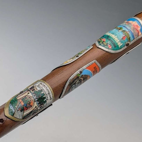 英国复古 欧洲环游 弯柄 旅游手杖 棕色杖身 88cm