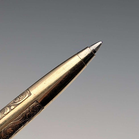 Bolígrafo vintage estadounidense Sheaffer chapado en oro de 12K