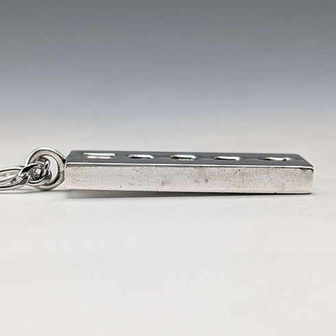1977 British sterling silver jubilee ingot pendant 31g with necklace Ralph Weston