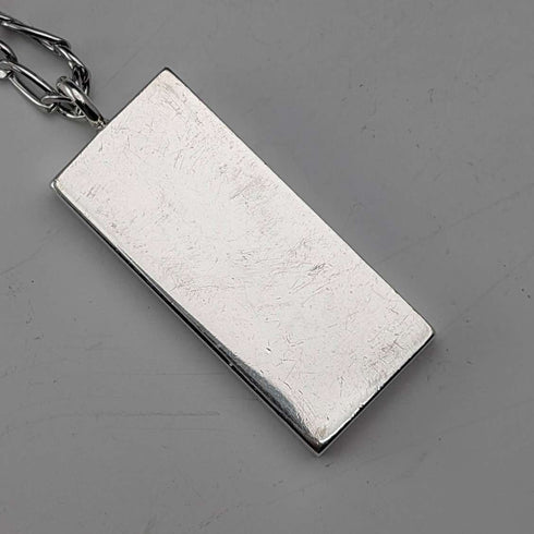 1977 British sterling silver jubilee ingot pendant 31g with necklace Ralph Weston