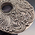 Vintage sterling silver pendant & sterling silver Byzantine chain necklace, total weight 47g, SUARTI