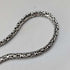 Vintage sterling silver pendant & sterling silver Byzantine chain necklace, total weight 47g, SUARTI