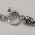 Vintage sterling silver pendant & sterling silver Byzantine chain necklace, total weight 47g, SUARTI