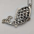 Colgante vintage de plata de ley con esmalte en forma de pez grande, incluye collar de plata de ley, 44 g en total