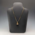 Antique rolled gold ceiling pendant with necklace