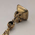 Antique rolled gold ceiling pendant with necklace