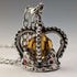 1979 British Vintage Crown Pendant Necklace GDM