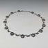 Collar vintage de plata de ley con decoración de cristal turquesa y marcasita, 23 g