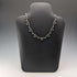Collar vintage de plata de ley con decoración de cristal turquesa y marcasita, 23 g