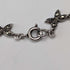 Collar vintage de plata de ley con decoración de cristal turquesa y marcasita, 23 g