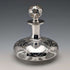 Antique American Art Nouveau Silver Overlay Glass Perfume Bottle