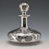 Antique American Art Nouveau Silver Overlay Glass Perfume Bottle