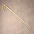 1923 British antique tan shaft, curved handle, pure silver decoration, walking stick, 91cm, K&S