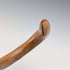 1923 British antique tan shaft, curved handle, pure silver decoration, walking stick, 91cm, K&S