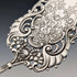 Servidor de pastelería vintage de plata continental con decoración de rosas, 40 g