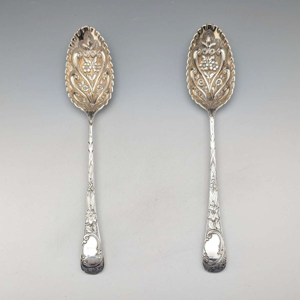1803년 영국 조지안 앤티크 순은제 베리스푼 페어 Thomas Wallis II