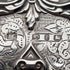 Tarjetero de plata de ley victoriano, 1898, con decoración en relieve, de Joseph Gloster, extra grueso, apertura doble, 127g, en excelente estado.