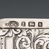 1901年 英国アンティーク スクロール彫刻 純銀製カードケース 68g WILLIAM M. HAYES