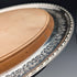 Antique British silver plated oval breadboard by Briddon Brothers