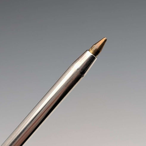 Regla y bolígrafo de plata de ley vintage británicos de 1975, de William Manton, con estuche