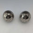 Pareja de saleros y pimenteros vintage con forma de huevo en plata chapada