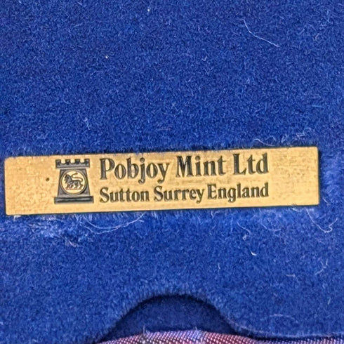 1977年 英国产纯银制银禧纪念克朗银币4枚套组,总重113克,带盒,Pobjoy Mint铸造