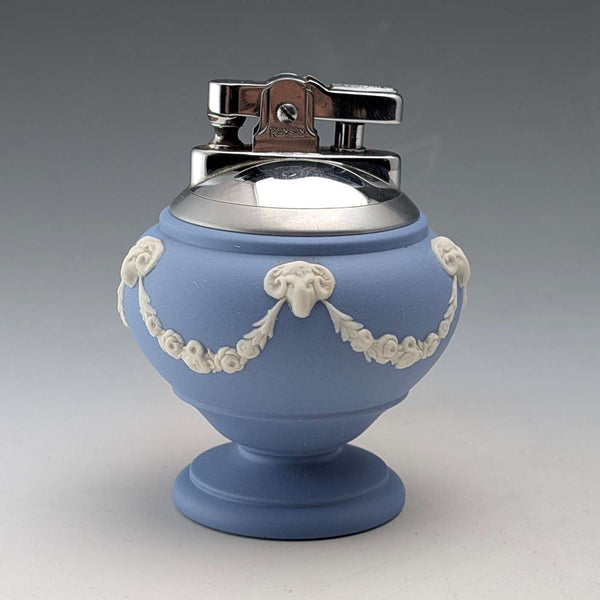 Encendedor de aceite RONSON de cerámica Jasperware de Wedgwood, vintage británico, forma de ánfora