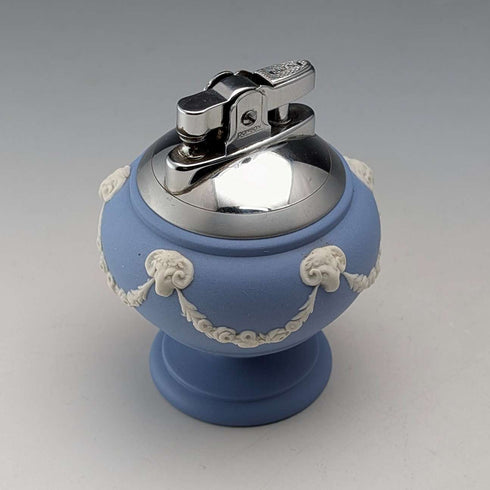 英國古董 Wedgwood Jasperware Ronson 油打火機,花瓶形