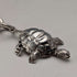Cadena Albert de plata esterlina, extra gruesa, antigua británica de alrededor de 1900, 71 g, con dije de tortuga