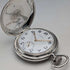 Circa 1926 Antique Longines Pocket Watch, Silver Hunter Case, Arabic Indexes, Good Working Condition