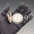 Circa 1926 Antique Longines Pocket Watch, Silver Hunter Case, Arabic Indexes, Good Working Condition