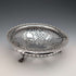 1911年 英国古董 镂空装饰 纯银带足水果碗 436克 Goldsmiths&Silversmiths