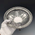 1911年 英国古董 镂空装饰 纯银带足水果碗 436克 Goldsmiths&Silversmiths