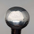 Bastón antiguo británico de 1921, con eje negro y empuñadura de plata esterlina, 91 cm