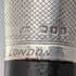 Bastón antiguo británico de 1921, con eje negro y empuñadura de plata esterlina, 91 cm